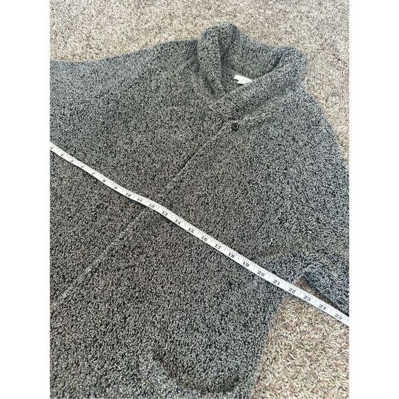J. Jill Purejill Long Shawl Collar Gray Marled Knit Duster Cardigan Sweater XLP - Picture 12 of 13